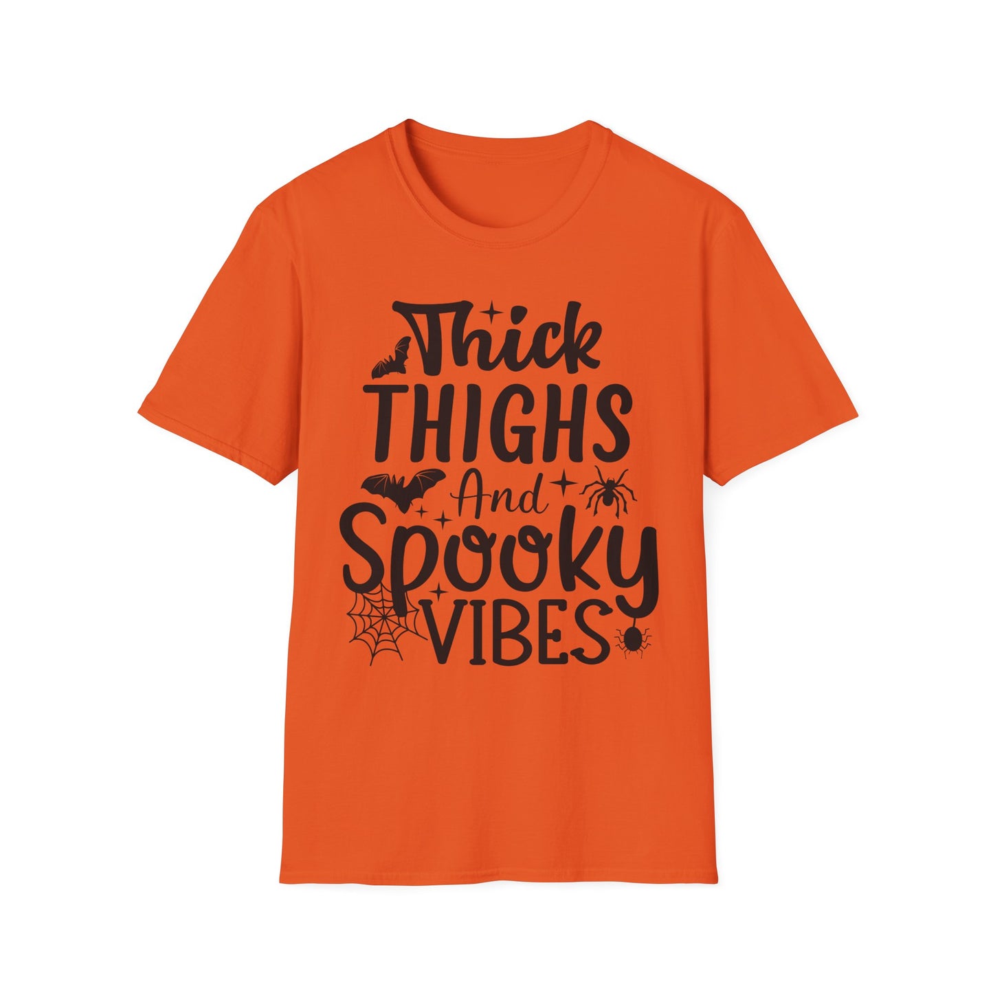 Thick Thighs and Spooky Vibes T-Shirt, up to 5XL