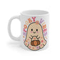 Spooky Vibes, Halloween Mug, cute ghost