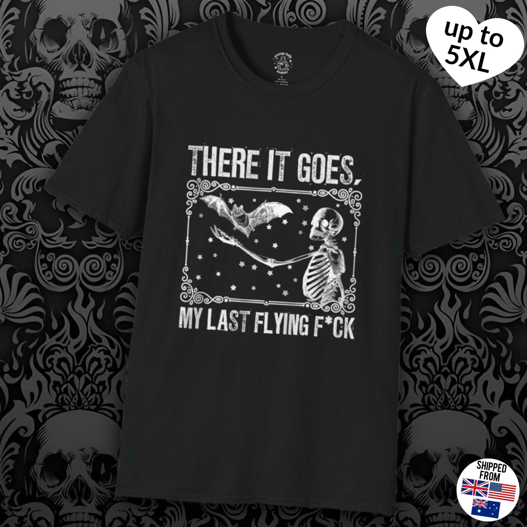 My Last Flying F*ck, Softstyle T-Shirt, up to 5XL