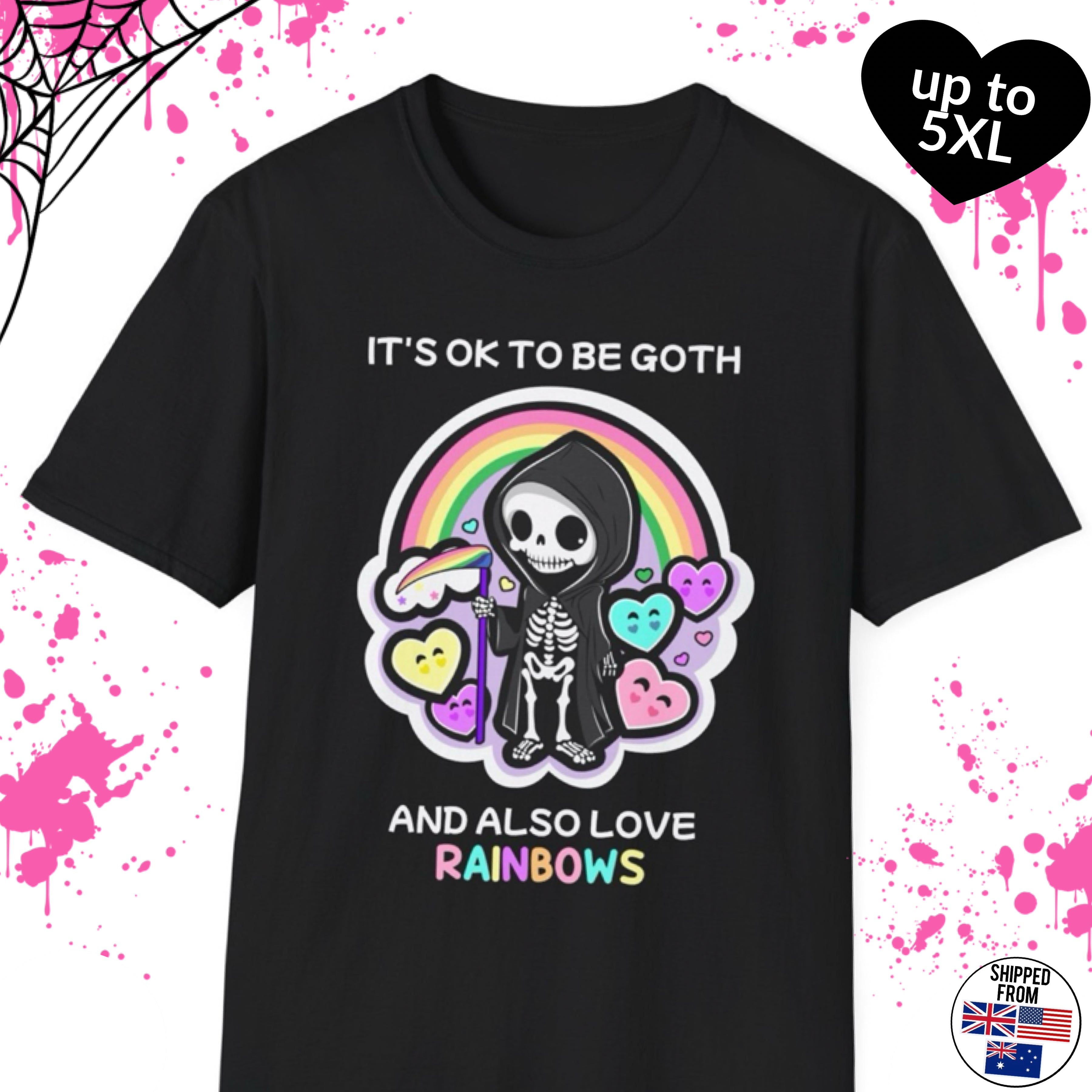 Kawaii goth tshirt