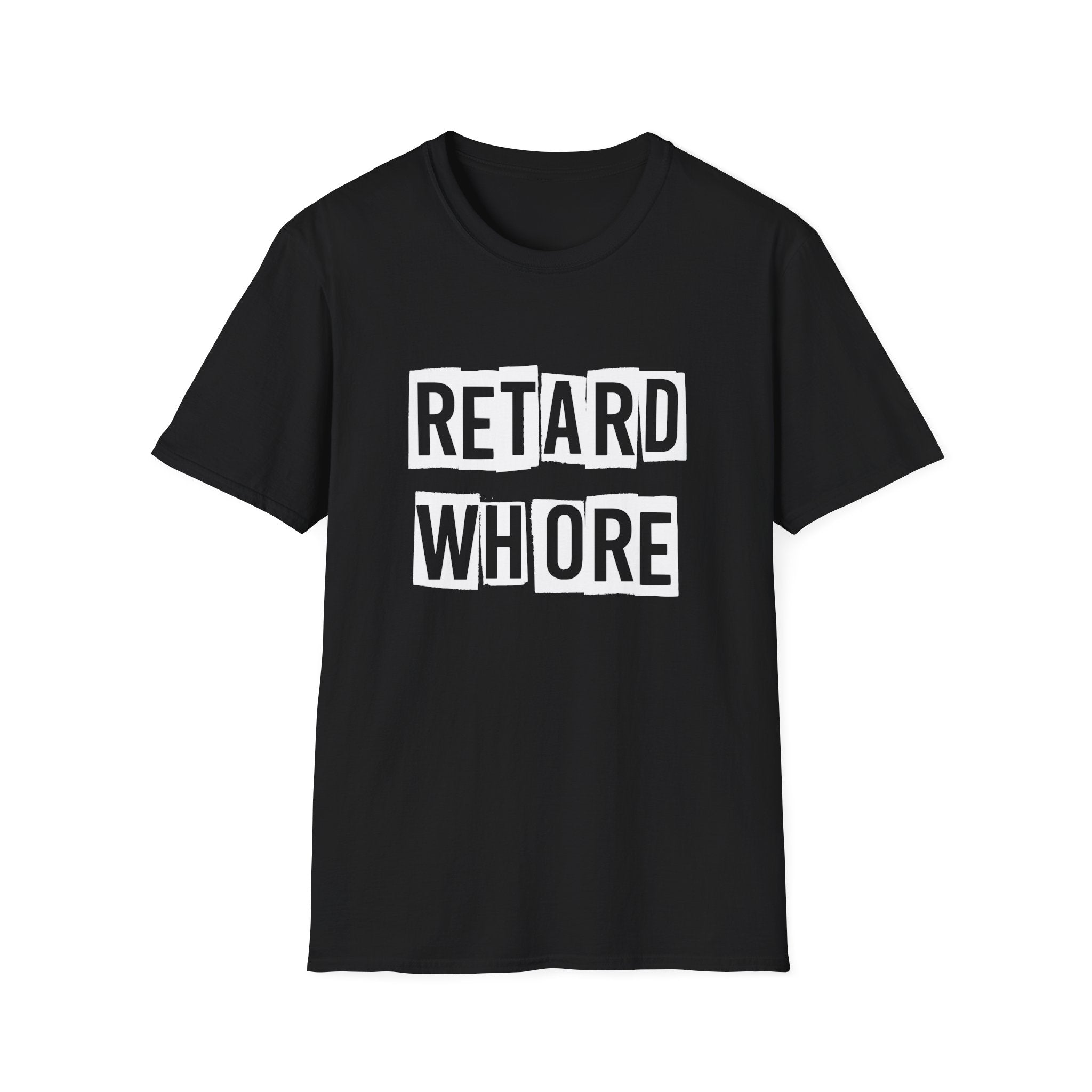 Retard Wh*re, psychobilly Softstyle T-Shirt, up to 5XL