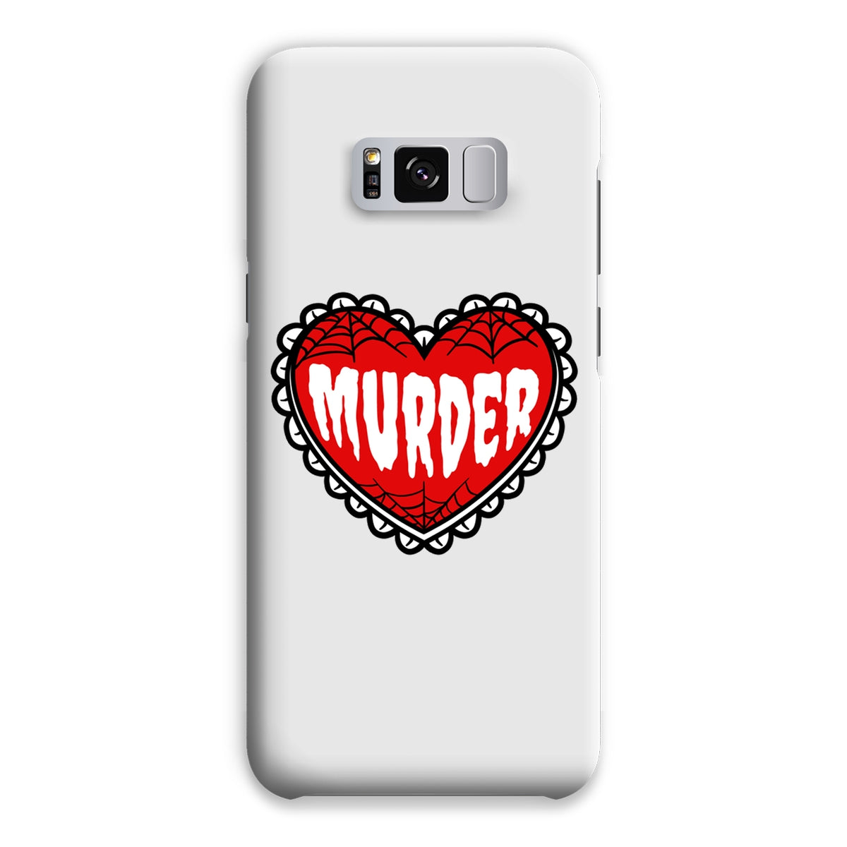 Murder, cute heart design Snap Phone Case