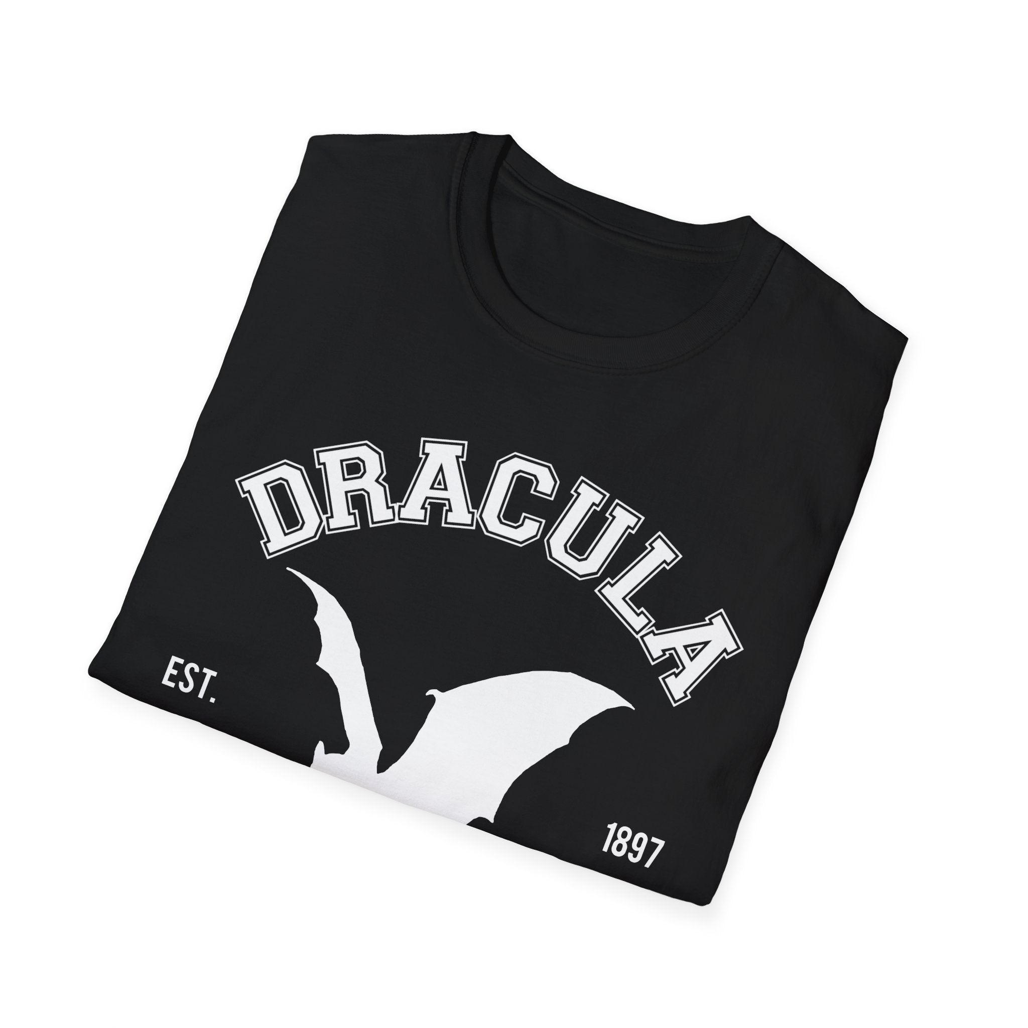 Dracula College T-shirt, up to 5XL, vampire, horror movies