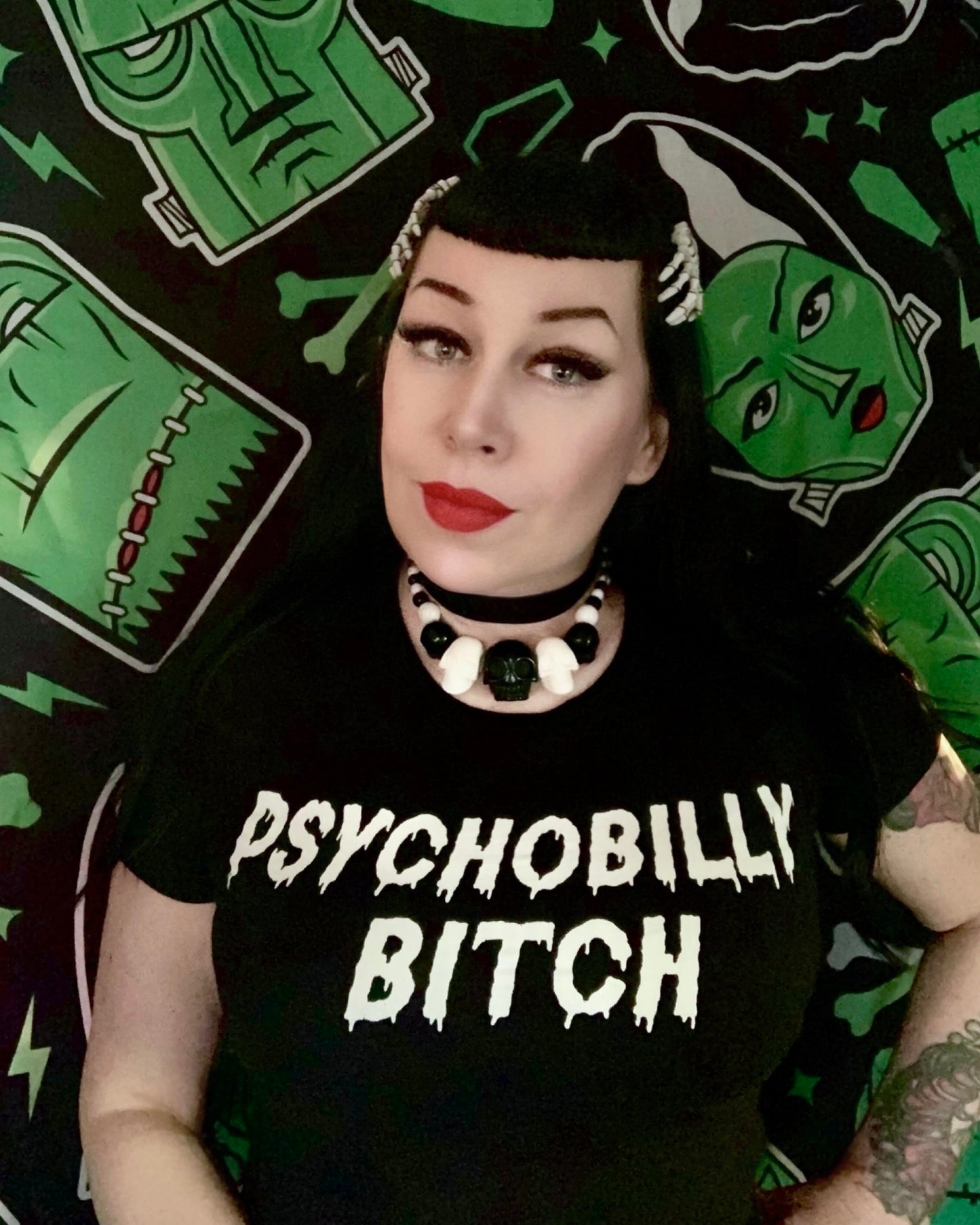 Psychobilly B*tch, Ladies FIT T-Shirt