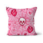 Pastel Spiderweb Halloween Cushion