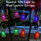 Haunted Tiki Wood Pagoda Light-Up Lantern Earrings (Large color choice)