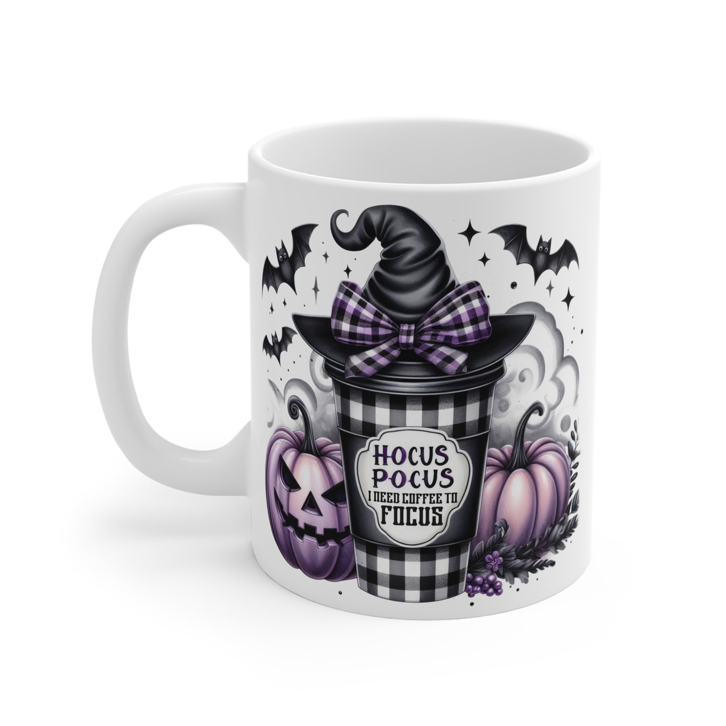 Hocus Pocus, need Coffee to focus, Witchy Mug