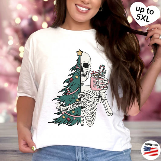 Sorta Merry Sorta Scary, Christmas T-shirt