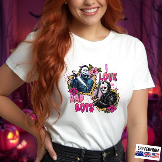 I love Bad Boys, Horror movies, Halloween Softstyle T-Shirt