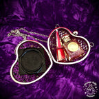 Flail Purse, Goth Spiked Heart Purse, Metal Mesh Chain Bag, Medieval Flail