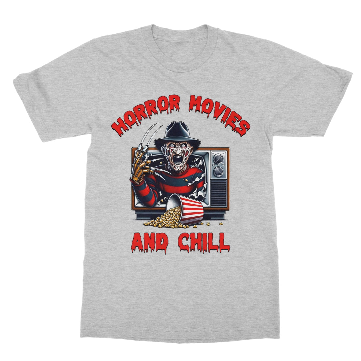 Freddy Horror Movies, Softstyle T-Shirt