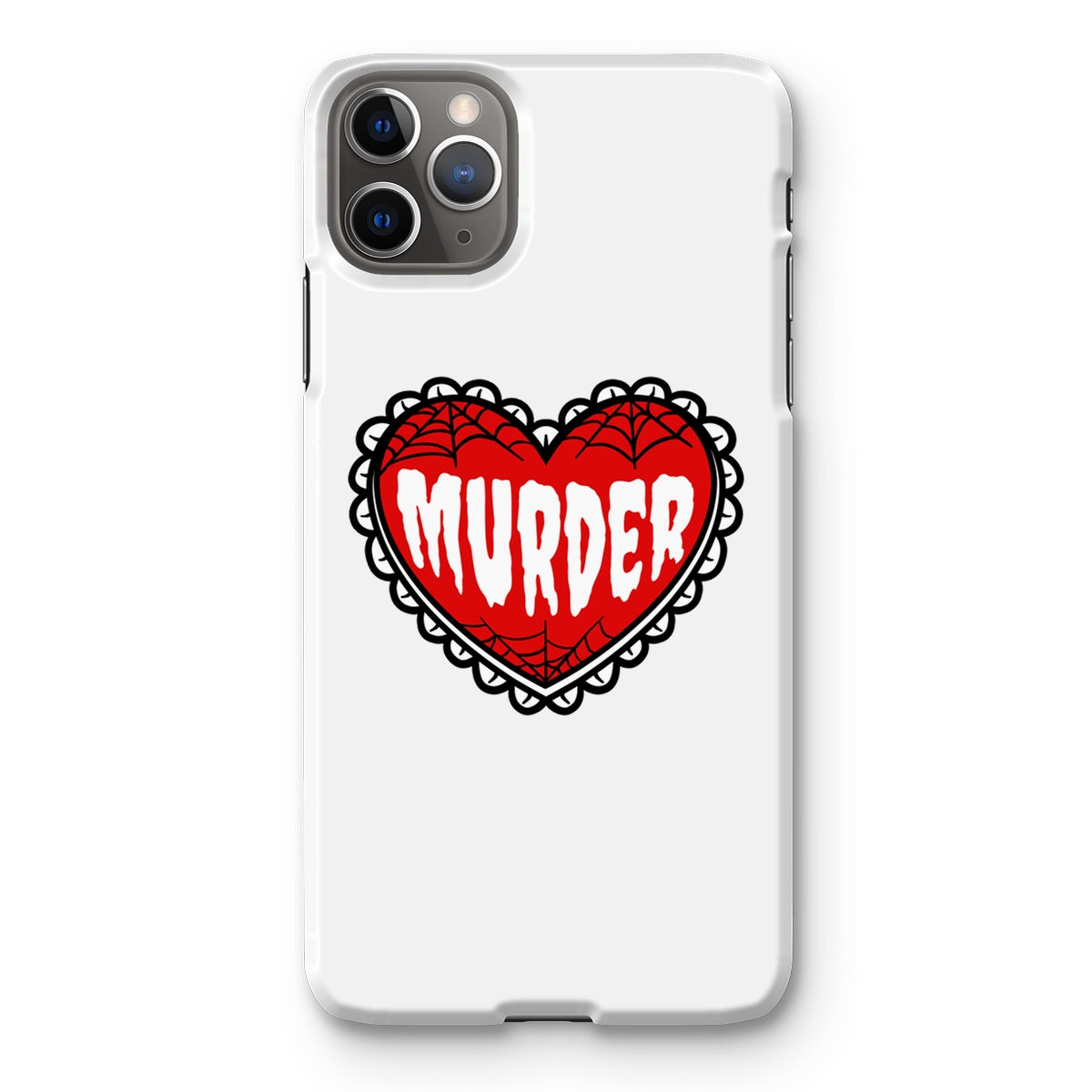 Murder, cute heart design Snap Phone Case