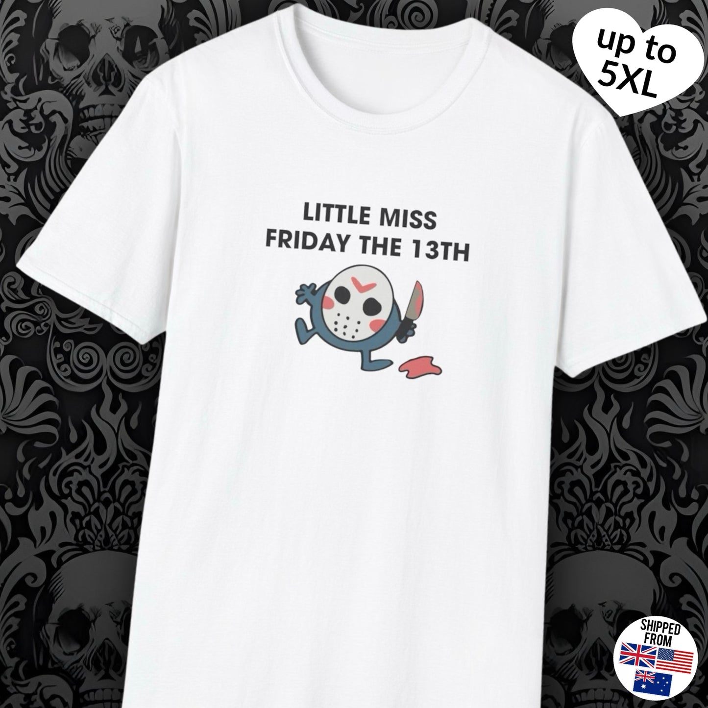 Little Miss Friday the 13th, T-Shirt, up to 5XL, Jason Voorhees, horror movies