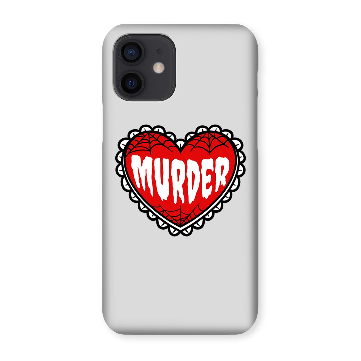 Murder, cute heart design Snap Phone Case