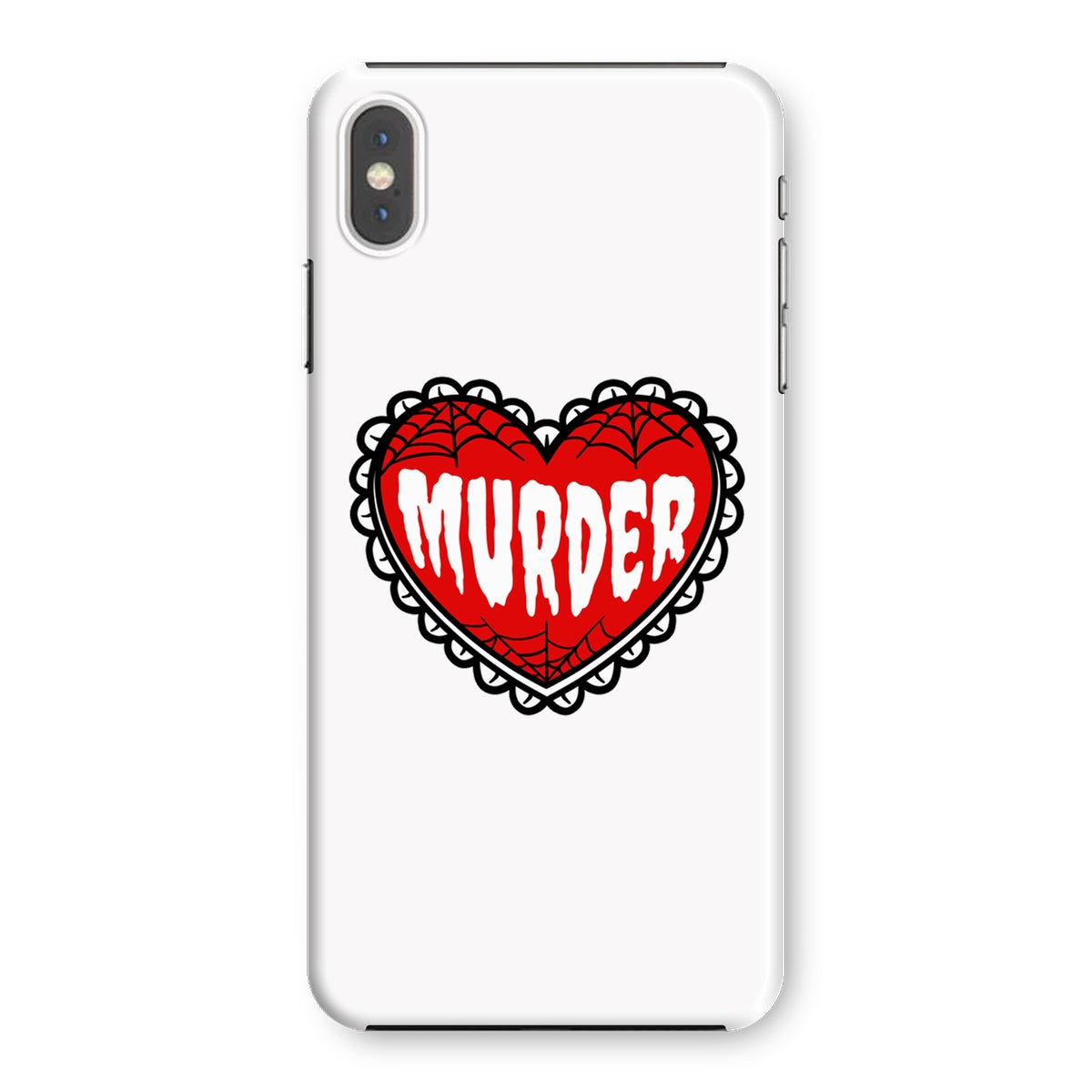 Murder, cute heart design Snap Phone Case