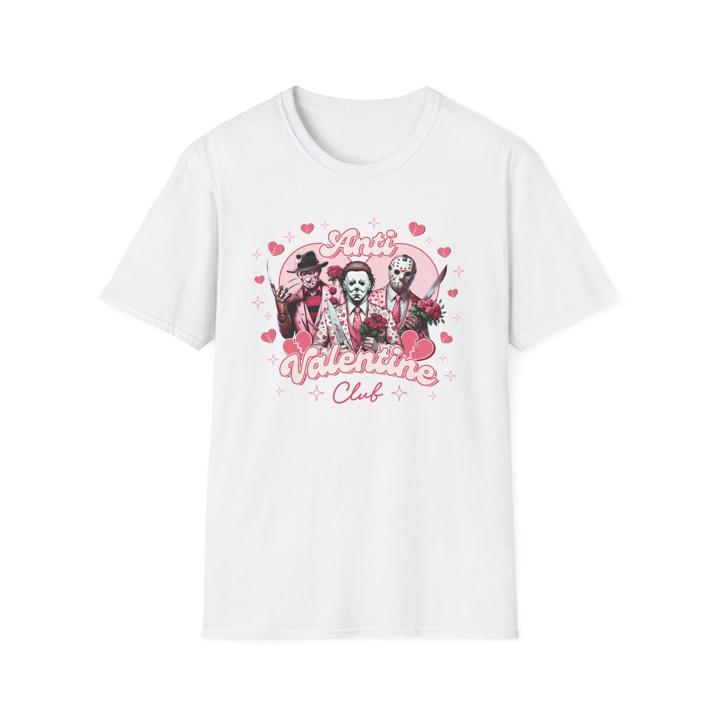 Anti Valentine Club, Softstyle T-Shirt, Horror Movies, Halloween