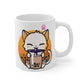 Cute Cat Boba Tea Mug, Bubble Tea Anime Kawaii Neko