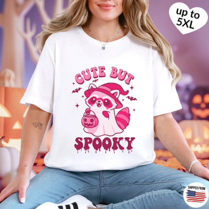 Cute but Spooky, T-Shirt, up to 5XL, cute Racoon, Halloween