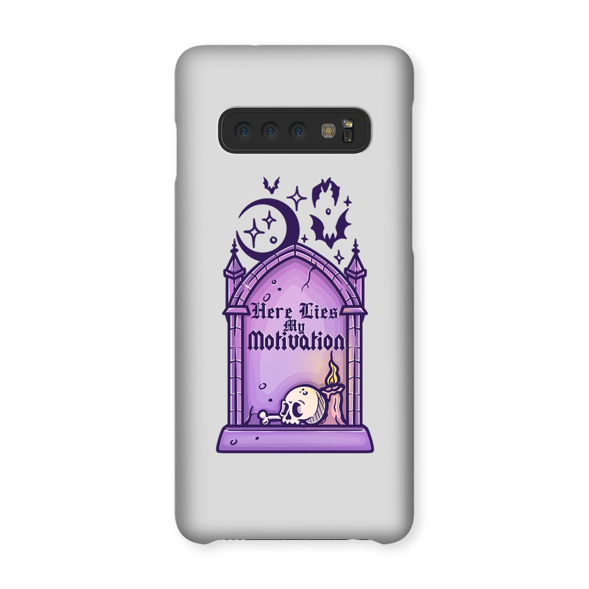 Here Lies my Motivation Snap Phone Case