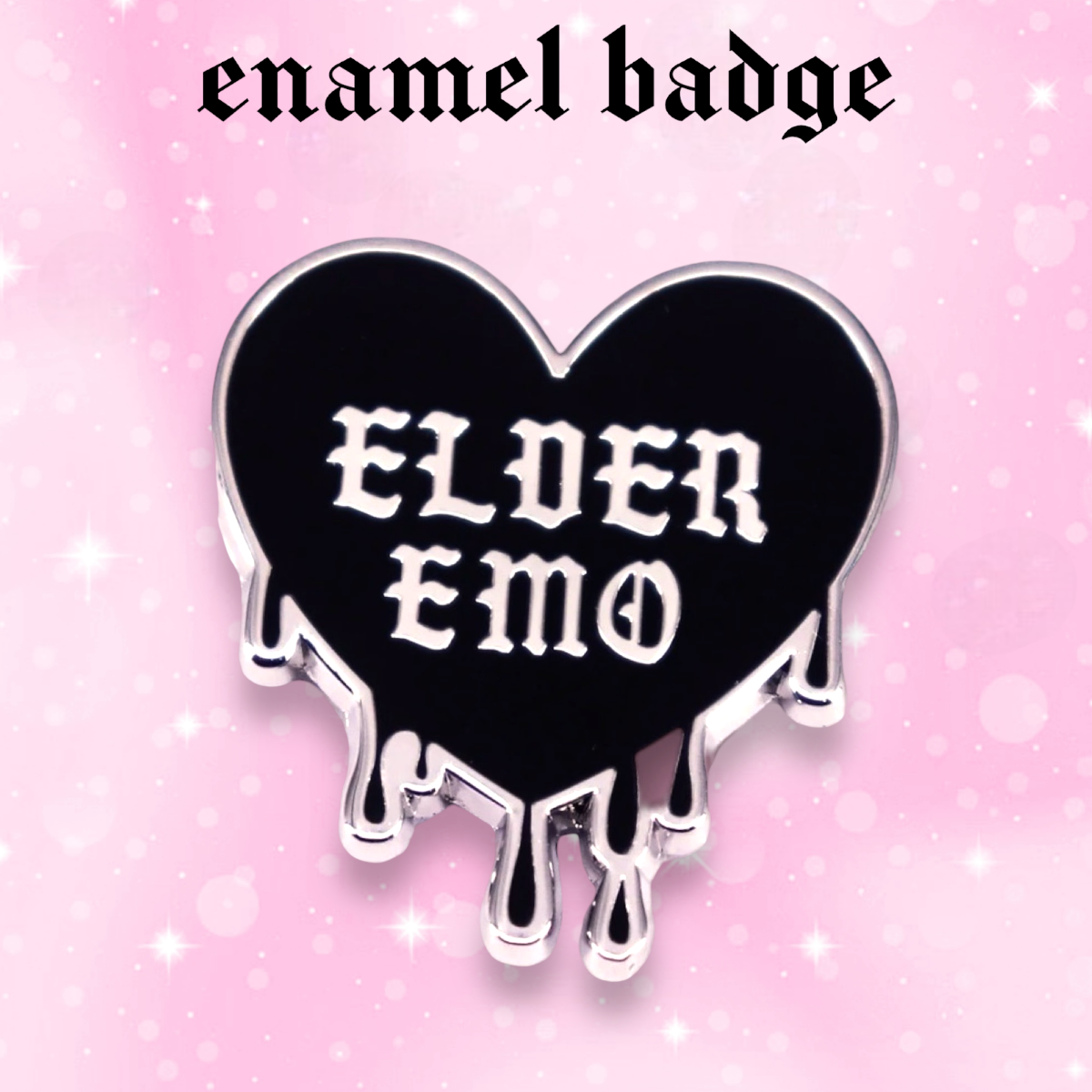 Elder Emo enamel pin badge, Strange Dollz Boudoir