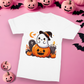 Cute ghost, pumpkin, Halloween, Softstyle T-Shirt