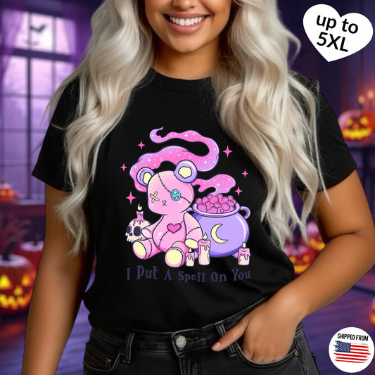 I put a spell on you, Softstyle T-Shirt, Halloween, kawaii, up to 5XL