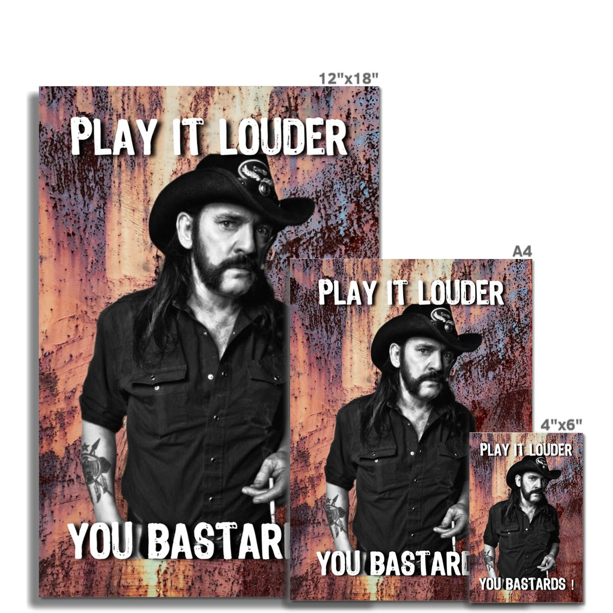 Lemmy Motorhead, rock n roll Wall Art Poster