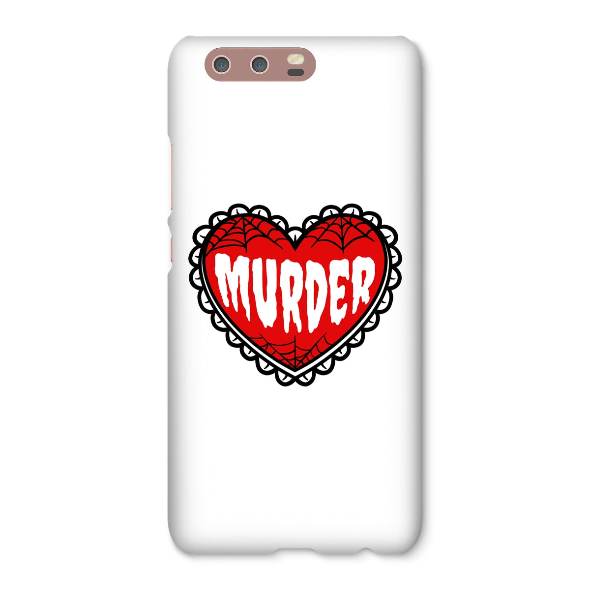 Murder, cute heart design Snap Phone Case