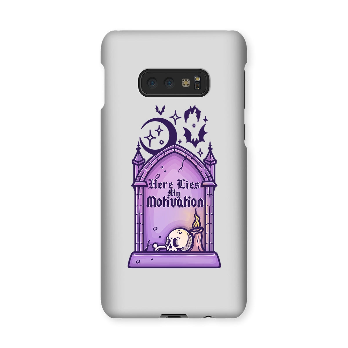 Here Lies my Motivation Snap Phone Case