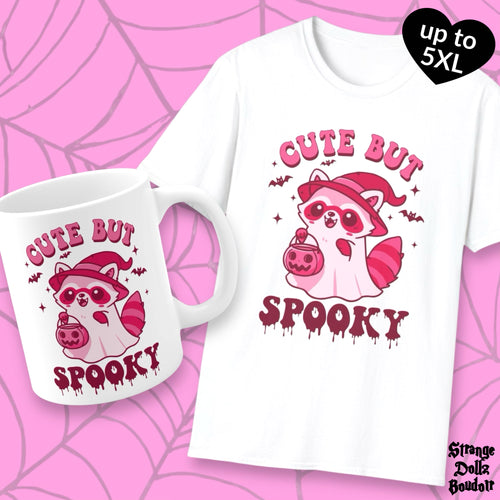 Cute but Spooky, T-Shirt, up to 5XL, cute Racoon, Halloween