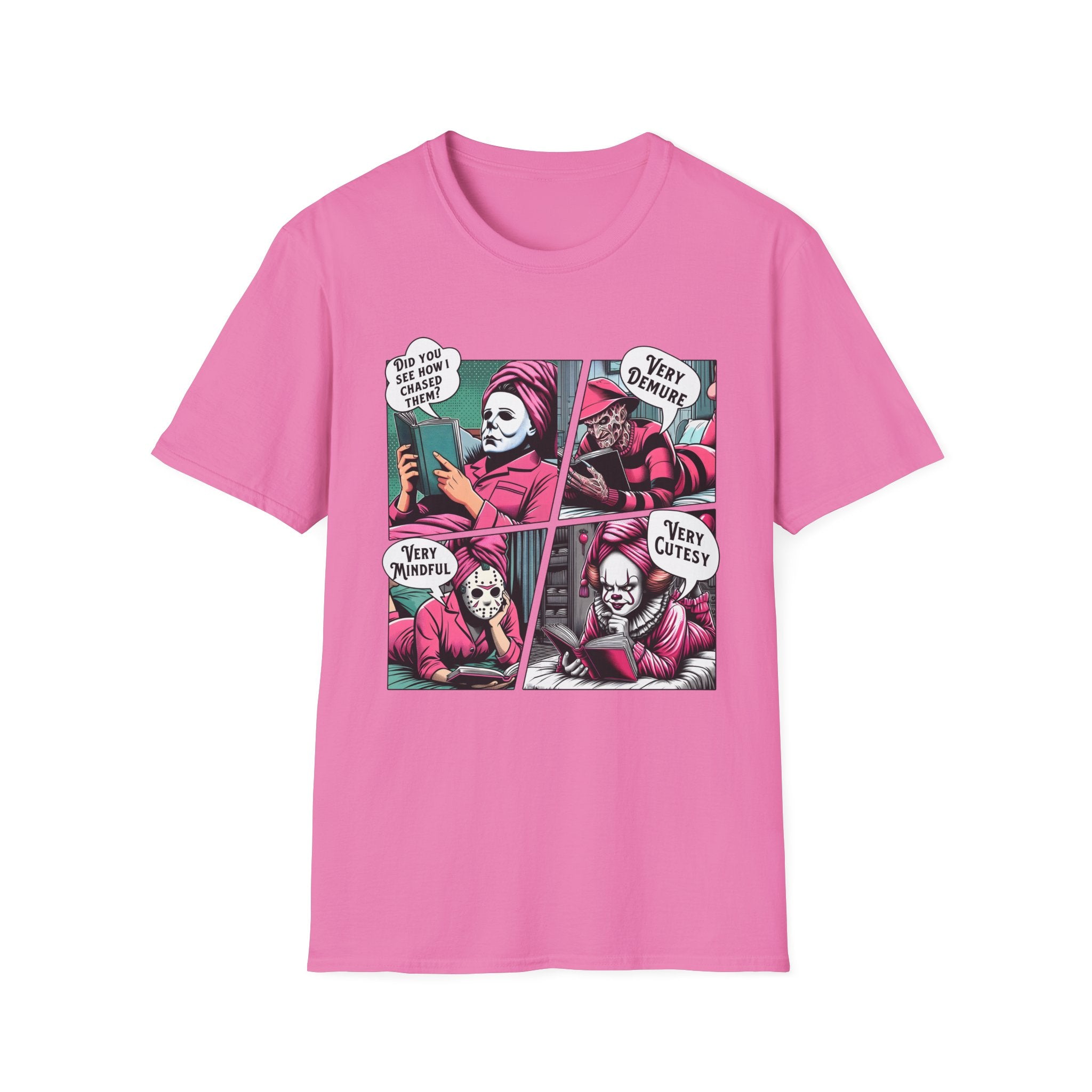 Demure horror movies, Pastel goth, Halloween Softstyle T-Shirt