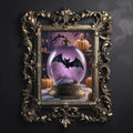 Goth Bat Fine Art Print,  Dark Academia, Goth Wall Decor, Gothic Gallery Wall, Halloween Decor