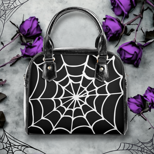 Gothic spiderweb handbag