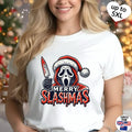 Merry Slashmas, Ghostface, up to 5XL, Softstyle T-Shirt, Christmas, Scream, Horror Movie