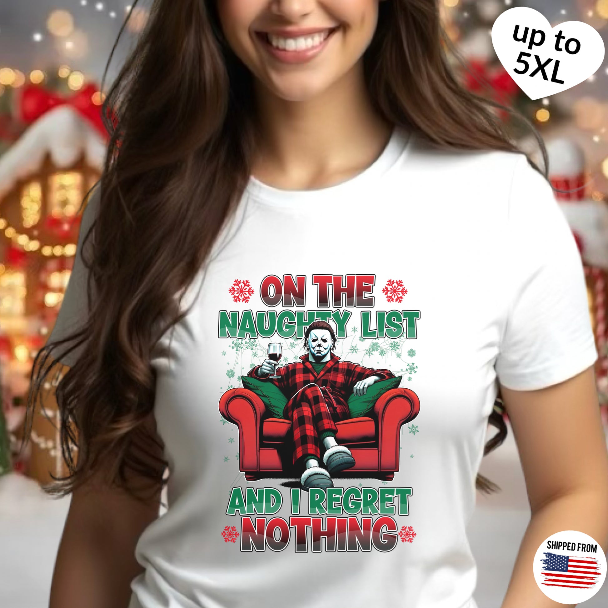 Naughty List, Ugly Christmas Jumper, plus size