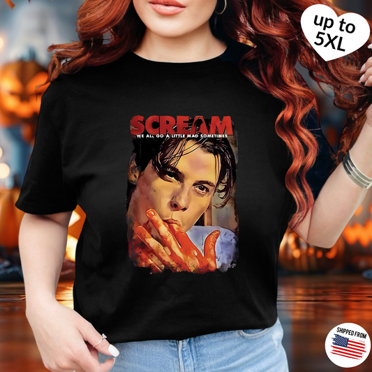 Billy Loomis T-Shirt, up to 5XL, Scream, Ghostface, horror movies