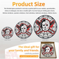 Horror movies glass handcrafted suncatcher, Halloween, Jason Voorhees, Michael Myers
