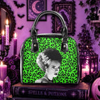 Bride of Frankenstein Vegan Leather Gothic Handbag, Horror Movie, Halloween