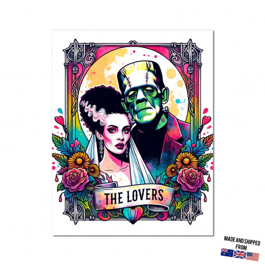 Frankenstein Tarot card Wall Art Poster