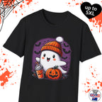 Cute Ghost, Halloween Softstyle T-Shirt, spooky cute, up to 5XL