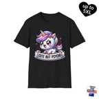 Cute but Psycho, T-shirt, up to 5XL, kawaii unicorn, pastel goth