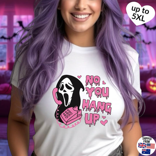 Ghostface, No you hang up T-Shirt, up to 5XL, Scream, Horror Movies