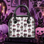 Coquette Horror Movies Vegan Leather Handbag, Halloween 