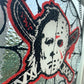 Horror movies glass handcrafted suncatcher, Halloween, Jason Voorhees, Michael Myers