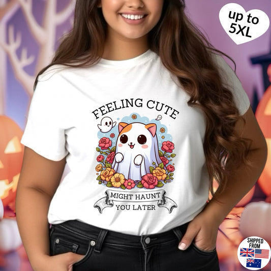 Feeling cute, might haunt you later, Softstyle T-Shirt, Halloween, kawaii, up to 5XL