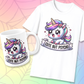 Cute but Psycho, T-shirt, up to 5XL, kawaii unicorn, pastel goth