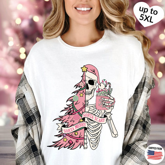 Sorta merry sorta scary tshirt