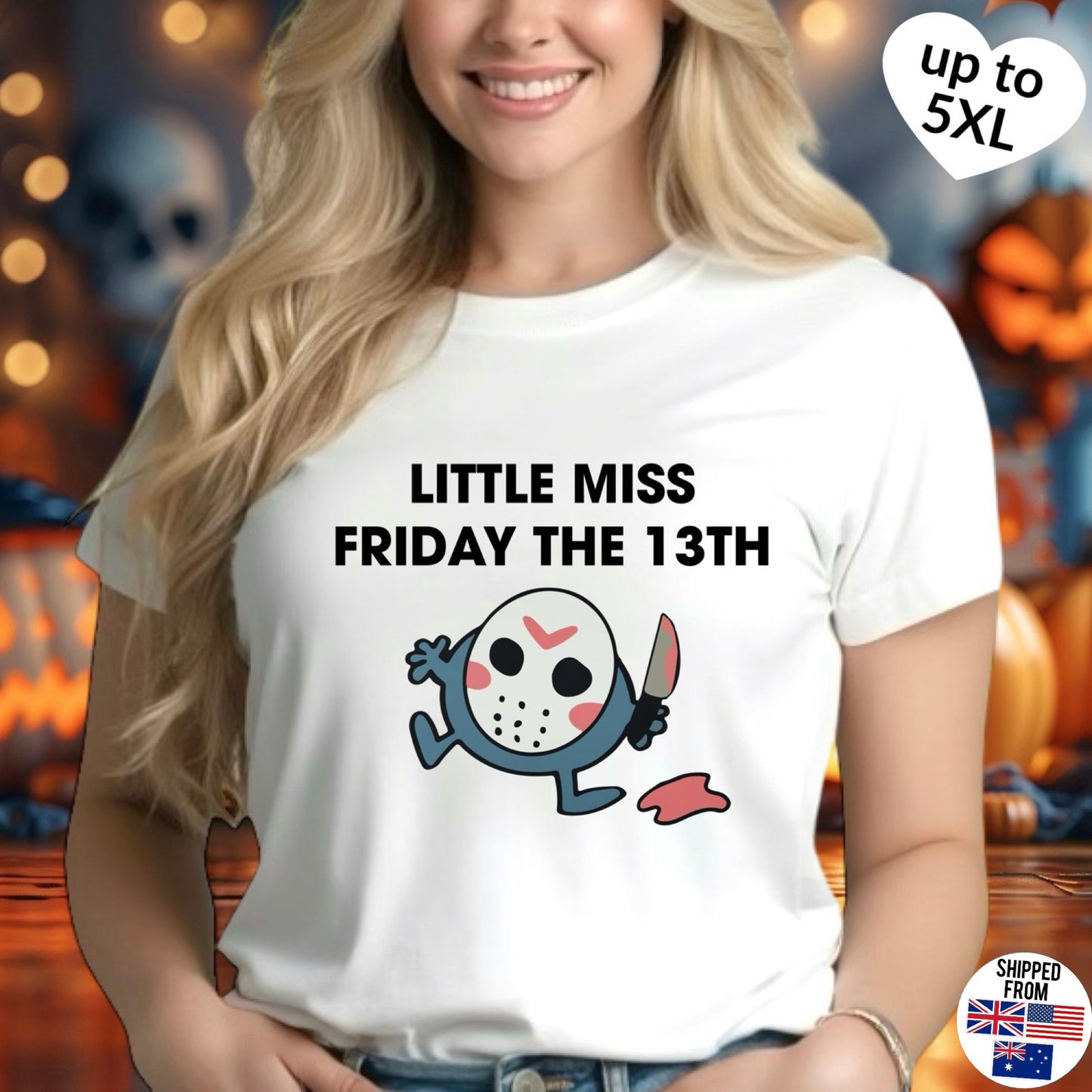 Little Miss Friday the 13th, T-Shirt, up to 5XL, Jason Voorhees, horror movies