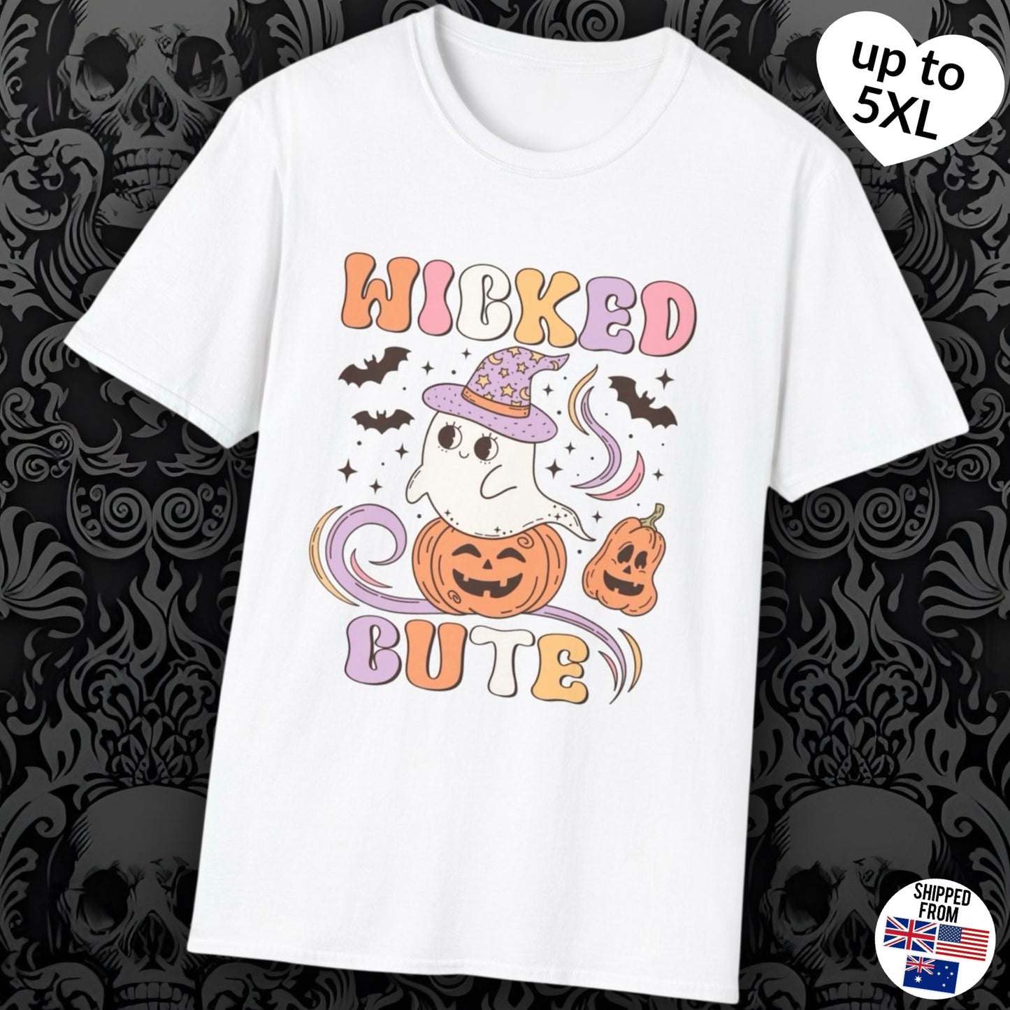 Wicked Cute Softstyle T-Shirt, Halloween, kawaii