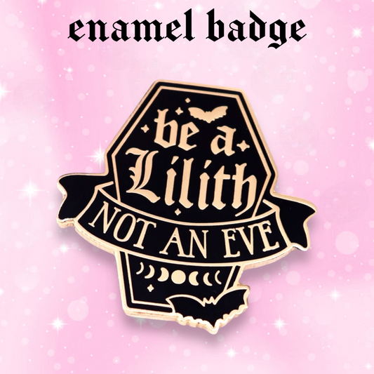 Lilith enamel pin badge, Strange Dollz Boudoir